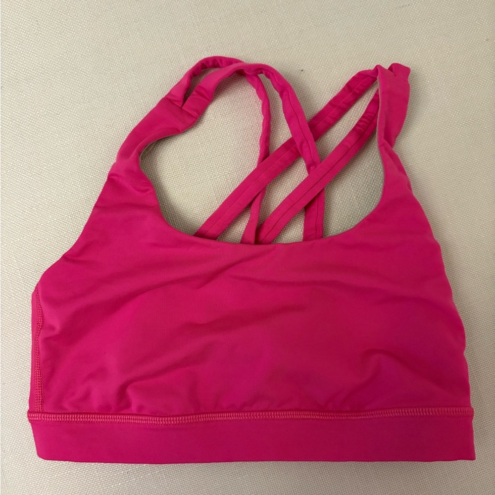 Hot Pink Lululemon Sport Bra (Size 4)